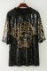 Black Fashion Casual Figure Sequins O Neck Straight Dresses