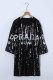 Black Fashion Casual Letter Sequins O Neck Straight Dresses