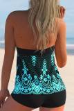 Colour Fashion Sexy Print Bandage Backless Swimwears (With Paddings)