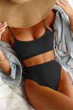 Coffee Fashion Sexy Solid Backless Swimwears (With Paddings)