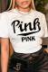 White Street Sportswear Print Patchwork Letter O Neck T-Shirts