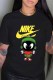 Black Fashion Casual Print Patchwork O Neck T-Shirts