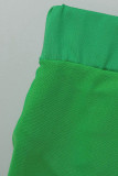 Red Sexy Solid Patchwork See-through Regular High Waist Pencil Solid Color Bottoms