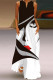 White Fashion Casual Print Patchwork V Neck Sleeveless Dress Dresses