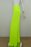 Blue Casual Solid Patchwork Asymmetrical O Neck Sleeveless Two Pieces