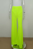Blue Casual Solid Patchwork Asymmetrical O Neck Sleeveless Two Pieces