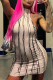 Apricot Fashion Sexy Solid Make Old Turtleneck Sleeveless Dress