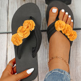 Orange Fashion Casual Patchwork Round Comfortable Shoes