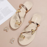 Silver Fashion Casual Patchwork With Bow Round Comfortable Shoes