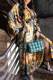 Yellow Black Fashion Casual Print Patchwork Outerwear(Without Belt)