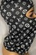 Black And White Fashion Sportswear Print Letter Riding Mask
