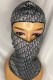 Grey Fashion Sportswear Print Letter Riding Mask