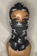 Black Fashion Sportswear Print Letter Riding Mask