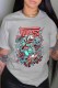 Grey Casual Fashion Letter O Neck T-Shirts