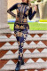 Black Fashion Casual Print Patchwork Zipper Collar Long Sleeve Two Pieces