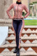 Brown Fashion Elegant Print Patchwork Letter Zipper Collar Long Sleeve Two Pieces