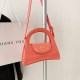 Watermelon Red Fashion Simplicity Letter Patchwork Bags
