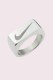 Silver Fashion Simplicity Geometric Patchwork Rings