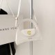 White Fashion Simplicity Letter Patchwork Bags