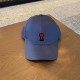 Blue Gray Fashion Street Letter Embroidered Hat