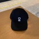 Black Fashion Street Letter Embroidered Hat