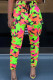 Camouflage Casual Street Print Camouflage Print Patchwork High Waist Pencil Full Print Bottoms