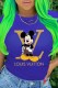 Blue Casual Fashion Character Print Letter O Neck T-Shirts