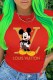 Red Casual Fashion Character Print Letter O Neck T-Shirts