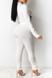 Red Sexy Solid Draw String Half A Turtleneck Long Sleeve Two Pieces