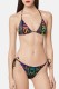 Black Fashion Sexy Print Frenulum Letter Swimwears