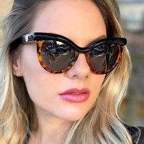 Leopard Print Fashion Casual Patchwork Sunglasses