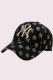 Black Fashion Street Letter Embroidered Hat