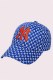 Royal Blue Fashion Street Letter Embroidered Hat