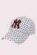 White Fashion Street Letter Embroidered Hat