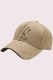 Khaki Fashion Street Letter Embroidered Hat