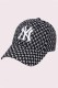 Black Fashion Street Letter Embroidered Hat