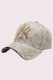 Grey Fashion Street Letter Embroidered Hat
