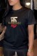 Black Fashion Casual Print Letter O Neck T-Shirts