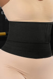 Black Fashion Solid Patchwork Bustiers