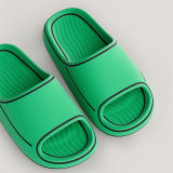 Green Casual Living Solid Color Round Comfortable Shoes