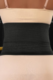 Black Fashion Solid Patchwork Bustiers