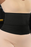 Black Fashion Solid Patchwork Bustiers