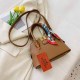 Khaki Fashion Street Solid Patchwork Bags