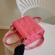 Rose Red Fashion Street Solid Patchwork Bags