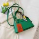 Green Fashion Street Solid Patchwork Bags