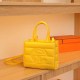 Yellow Fashion Street Solid Patchwork Bags