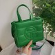 Green Fashion Street Solid Patchwork Bags