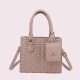 Khaki Fashion Vintage Solid Patchwork Bags