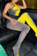 Yellow Fashion Sexy Print Patchwork See-through O Neck Skinny Jumpsuits