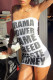 White Fashion Sexy Letter Print Strapless Sleeveless Dress